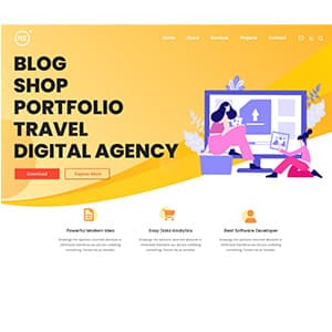 Image of Blog Shop website