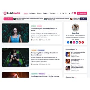 Image of Blog Hash website