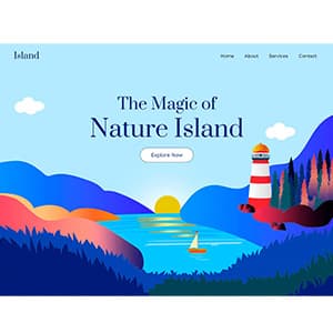 Image of Nature Island website