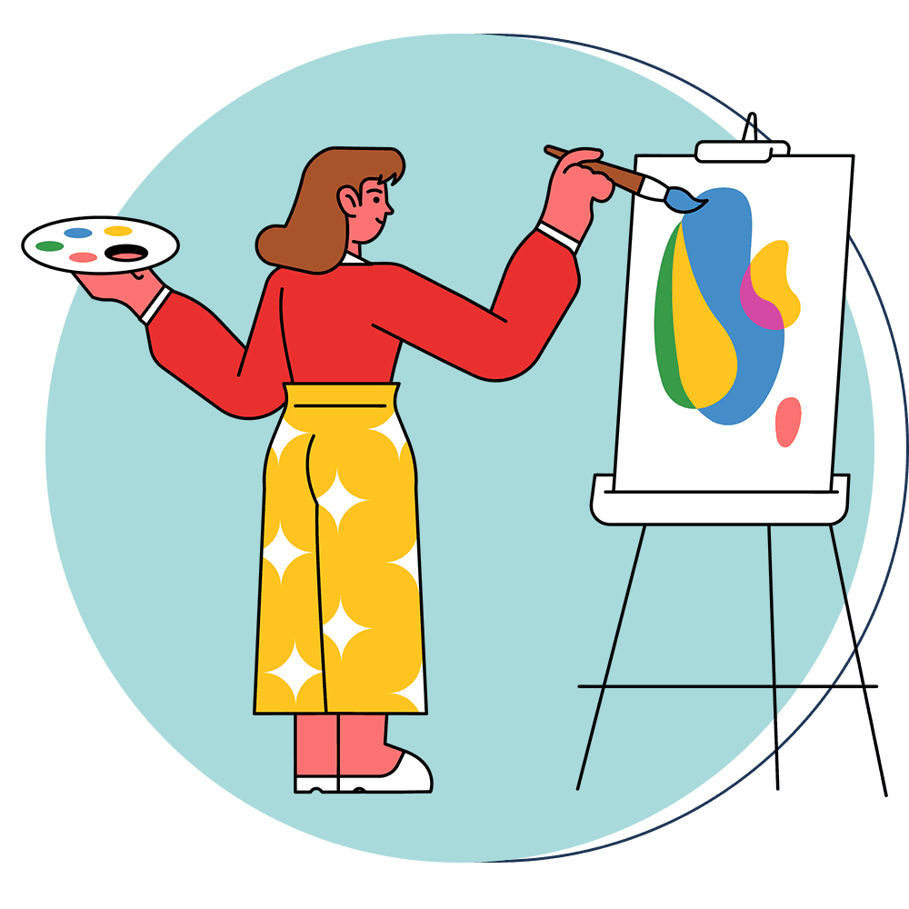 Image depicting multiple people designing something