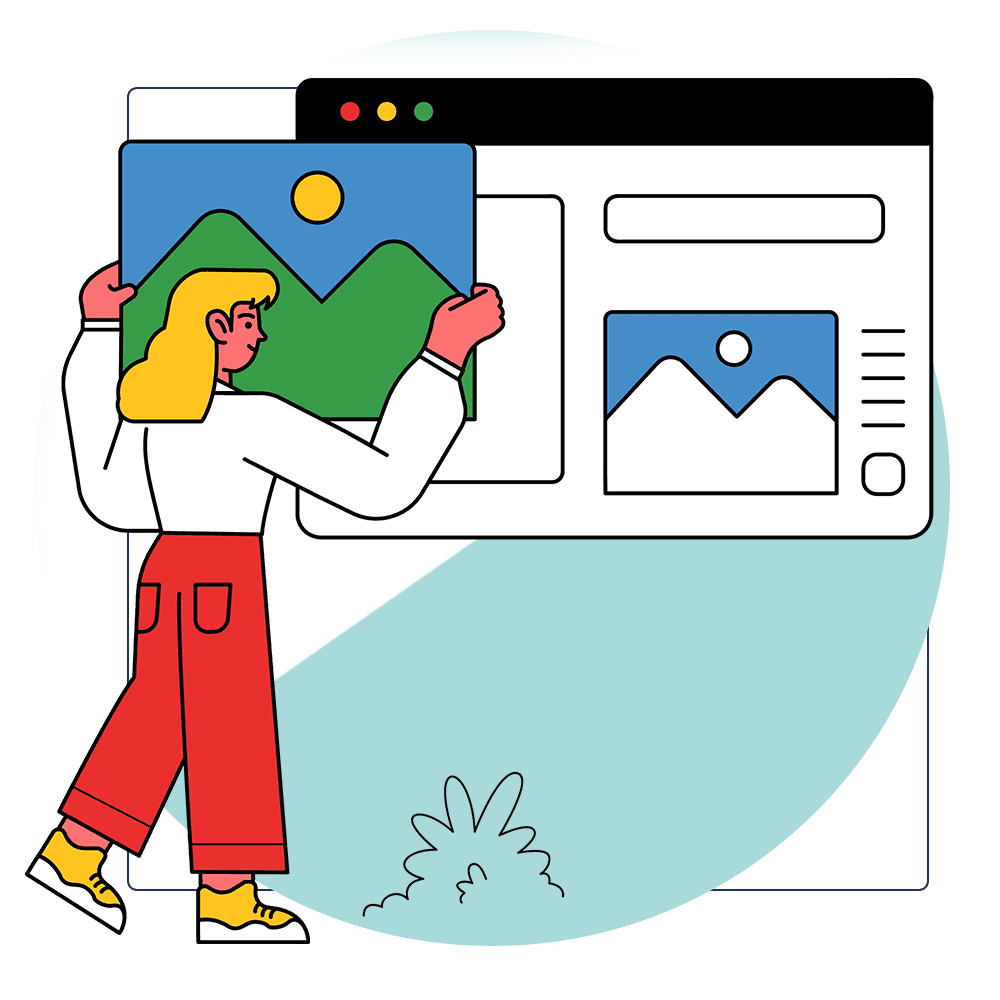Image depicting a man coding